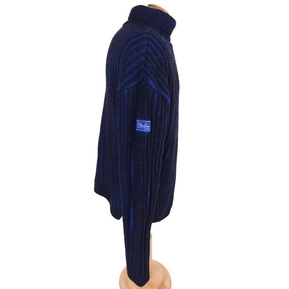 Ader Error Frank Turtleneck Size A3 L Oversized Mens Blue Sweater $485 - Picture 9 of 14